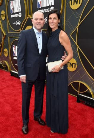 Jocelyn Malone with her husband Michael Malone at the 2019 NBA Awards.